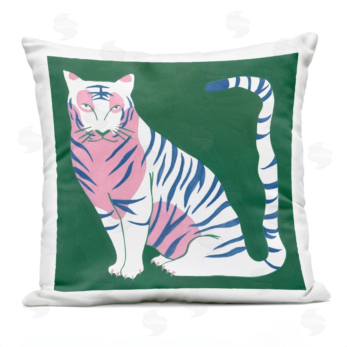 Melissa Wang Fierce Modern Tiger Outdoor Quick-Dry Polyester Printed Throw Pillow