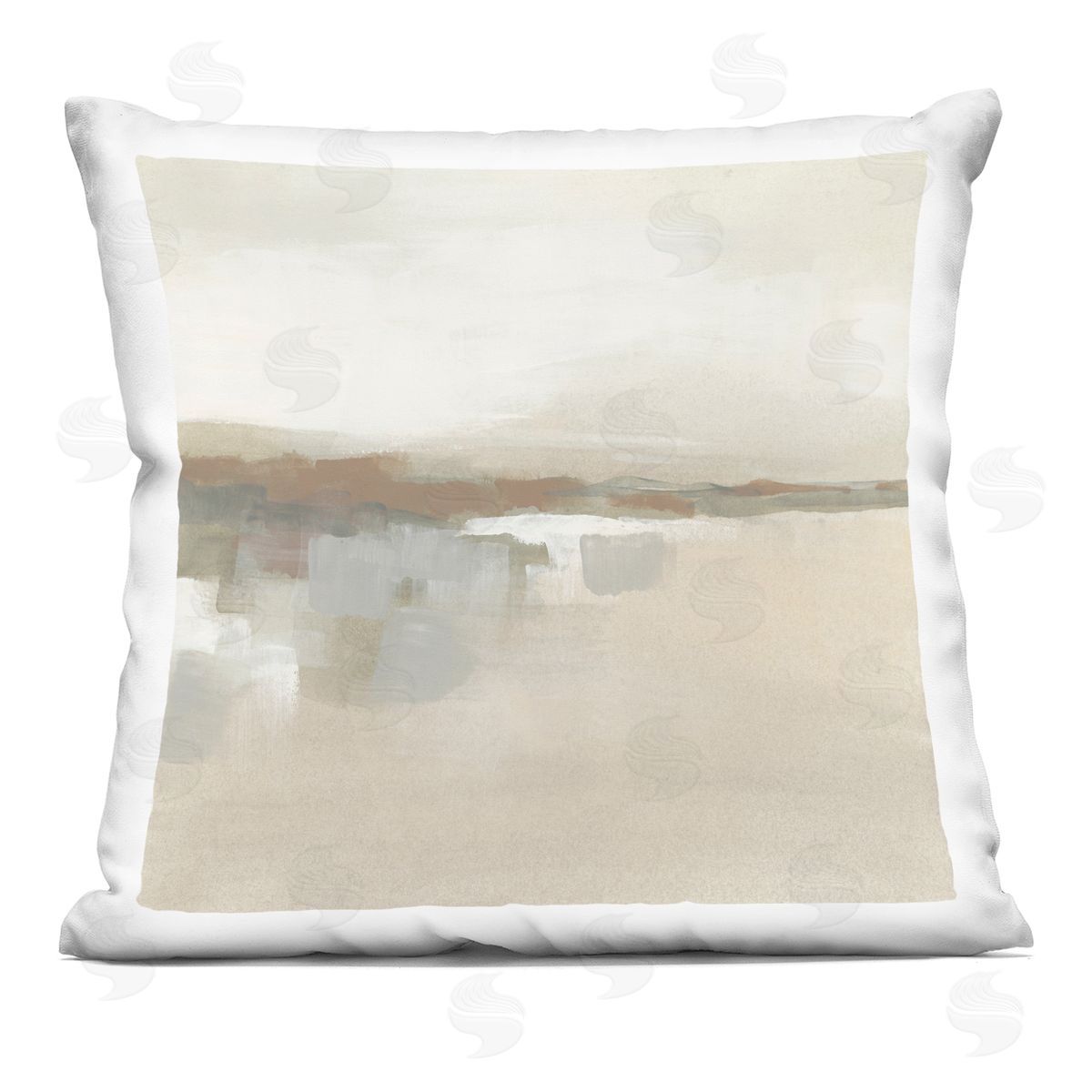 June Erica Vess Southwestern Dunes Abstraction Printed Plush Polyester Throw Pillow