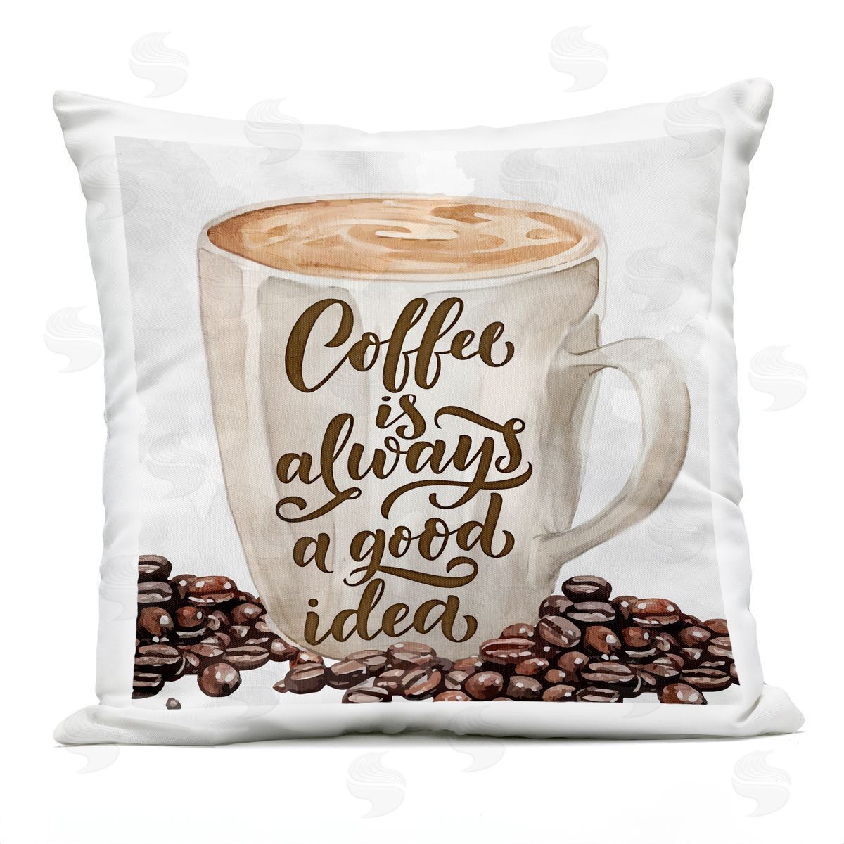 Kim Allen Coffee Phrase Classic Mug Outdoor Quick-Dry Polyester Printed Throw Pillow