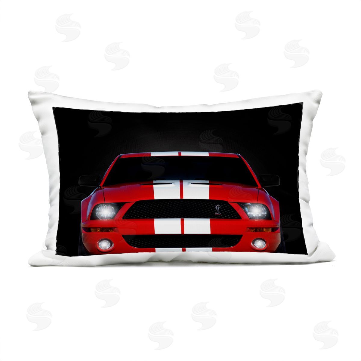 Mark Rogan Iconic Red Sports Car Outdoor Quick-Dry Polyester Printed Throw Pillow