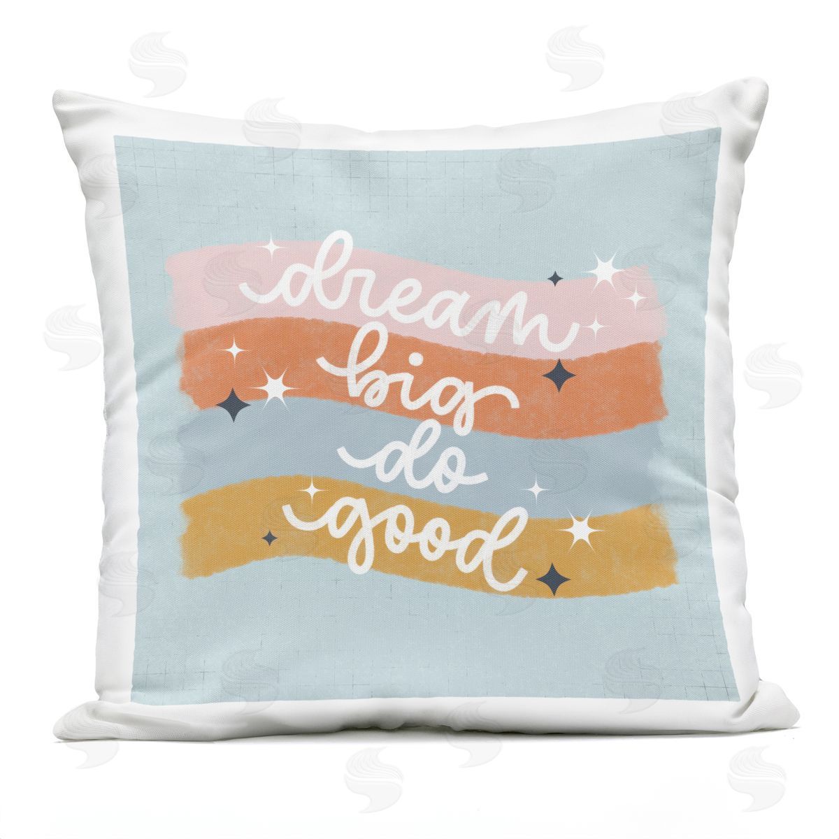 Sarah Hickman Dream Big Do Good Outdoor Quick-Dry Polyester Printed Throw Pillow
