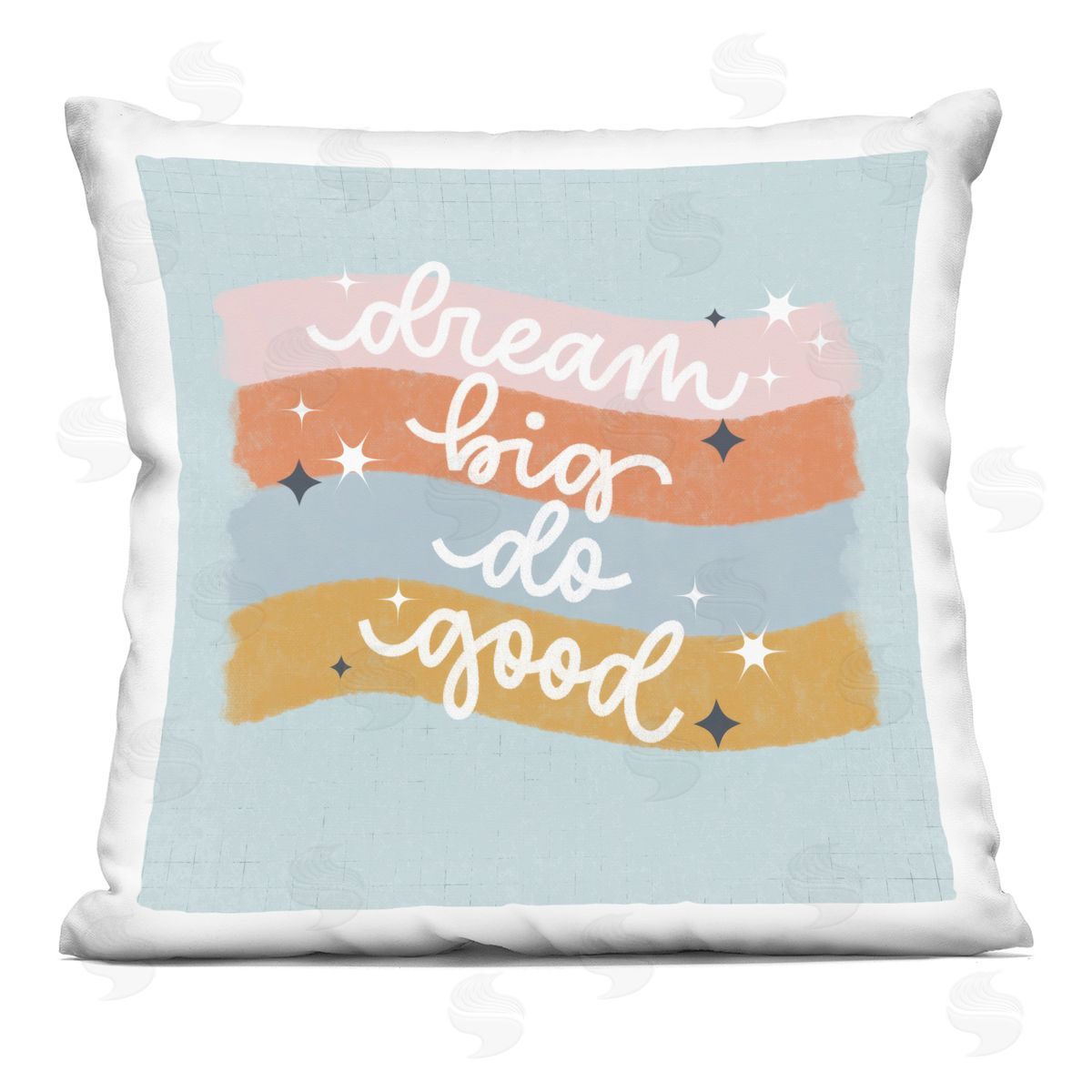 Sarah Hickman Dream Big Do Good Printed Plush Polyester Throw Pillow