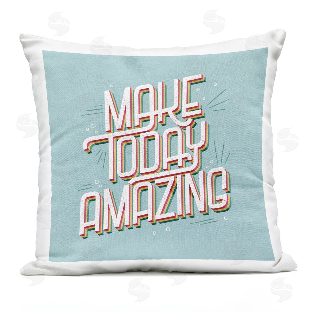 Sarah Hickman Vintage Make Today Amazing Outdoor Quick-Dry Polyester Printed Throw Pillow
