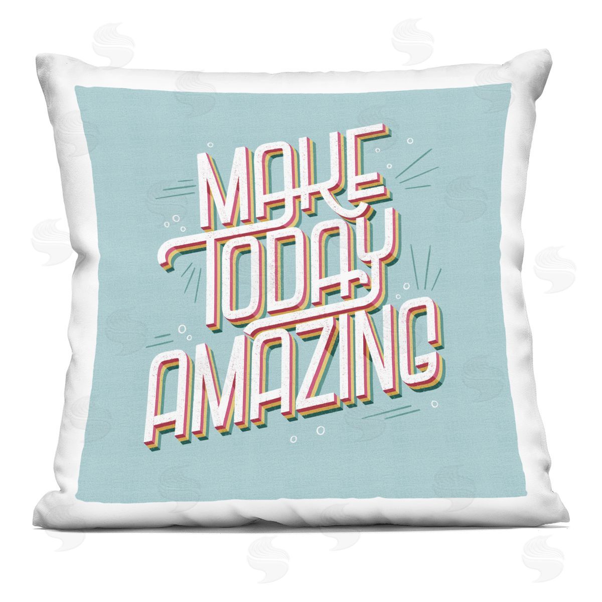 Sarah Hickman Vintage Make Today Amazing Printed Plush Polyester Throw Pillow