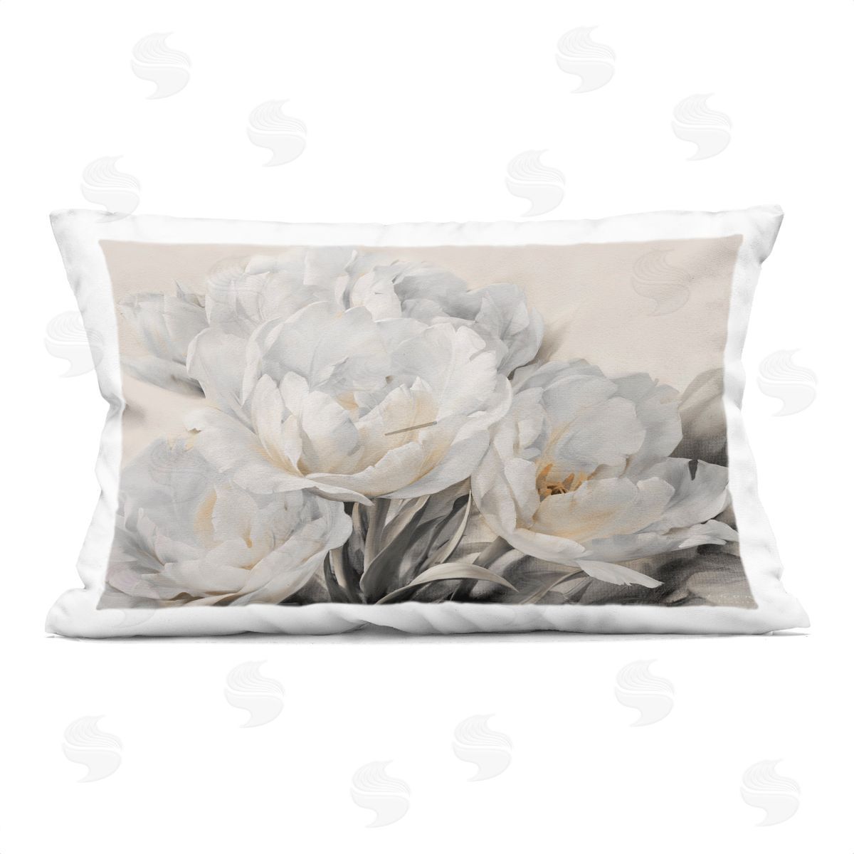 Igor Levashov White Roses Arrangement Plush Polyester Art Print Pillow