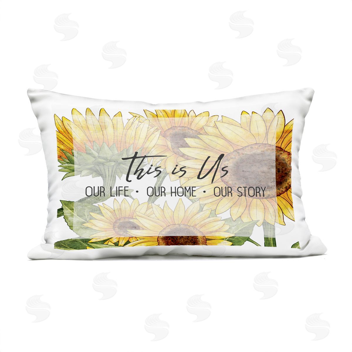 Kim Allen This Is Us Sunflowers Plush Polyester Art Print Pillow