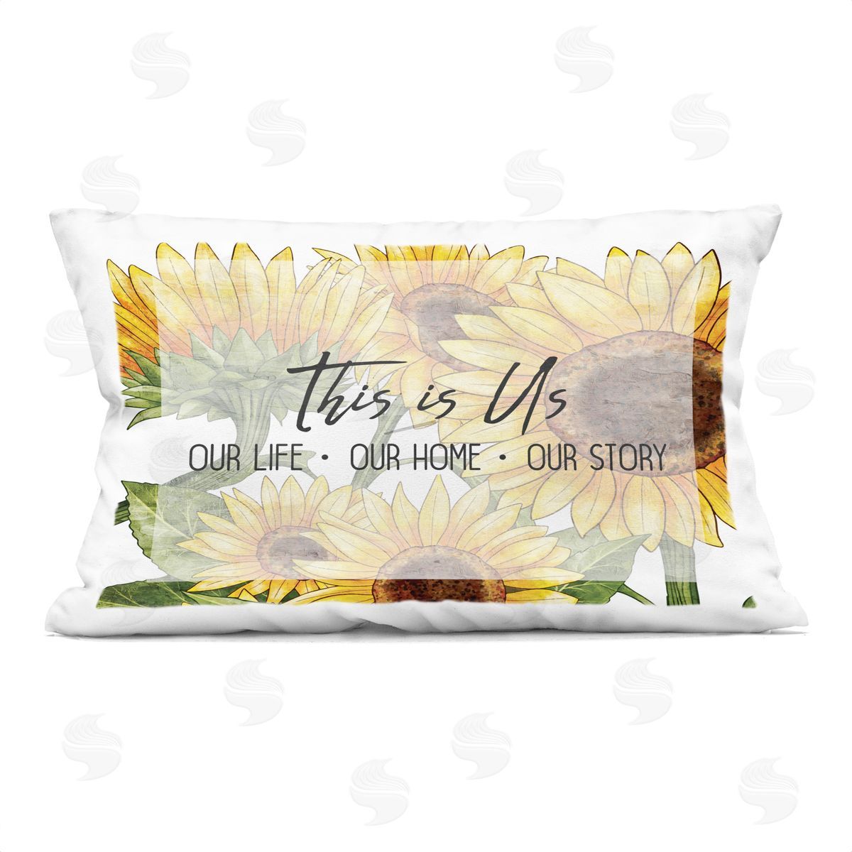 Kim Allen This Is Us Sunflowers Plush Polyester Art Print Pillow