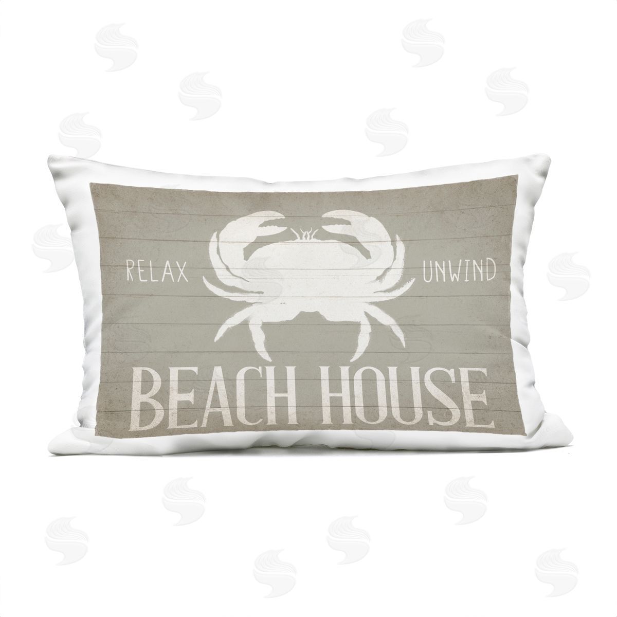Kim Allen Relax Unwind Beach House Plush Polyester Art Print Pillow