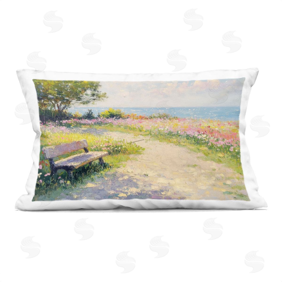 Petal Prints Design Relax And Stay Awhile Plush Polyester Art Print Pillow