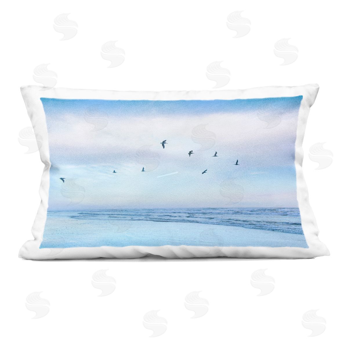 Karin Connolly Echoes Of The Shore Plush Polyester Art Print Pillow