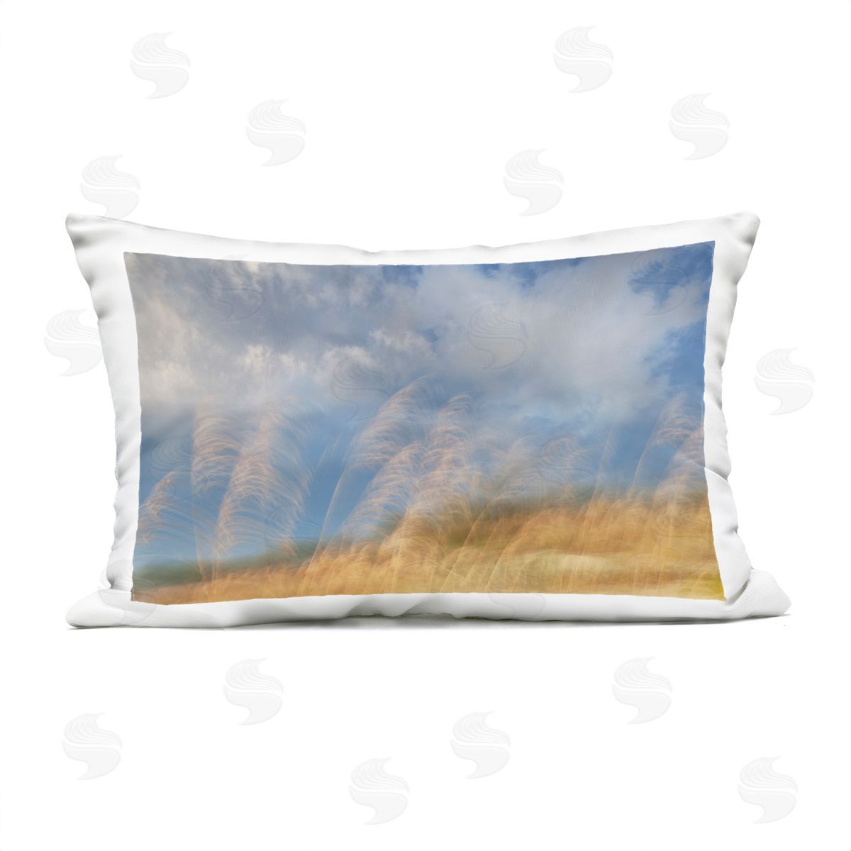Karin Connolly Waves Of Terra Landscape Plush Polyester Art Print Pillow