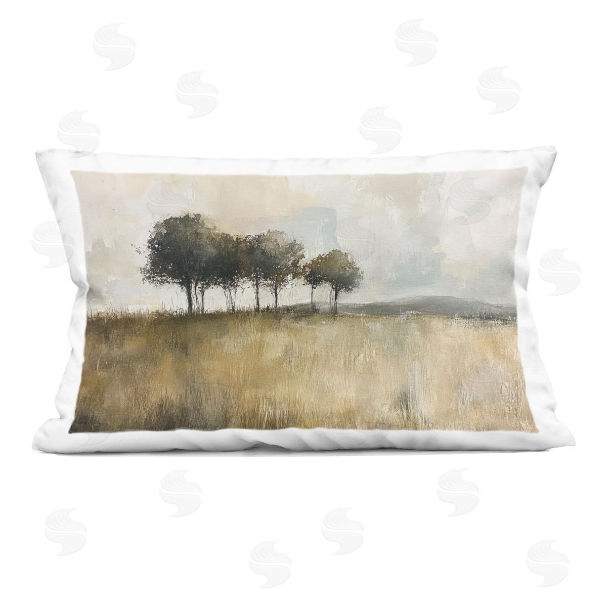 Mona Grace Earthy Woodland Trees Plush Polyester Art Print Pillow
