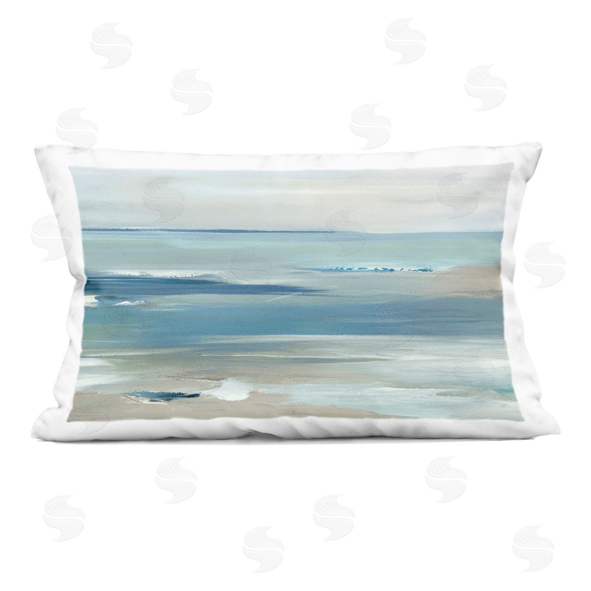 Lera Oceans Apart Seascape Plush Polyester Art Print Pillow