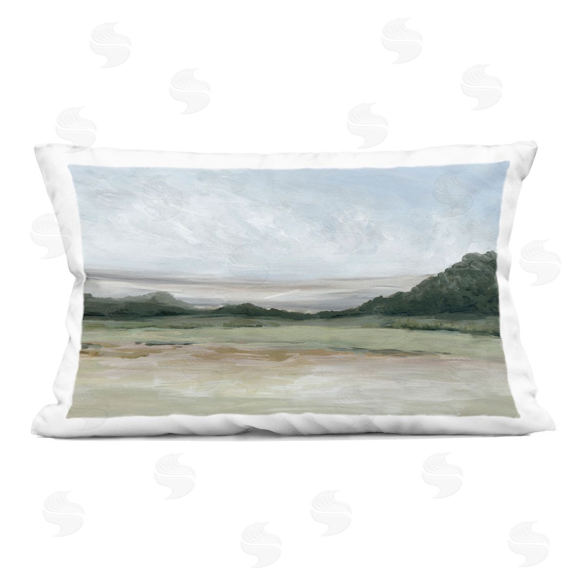 Jacob Q Crisp Horizons Plush Polyester Art Print Pillow