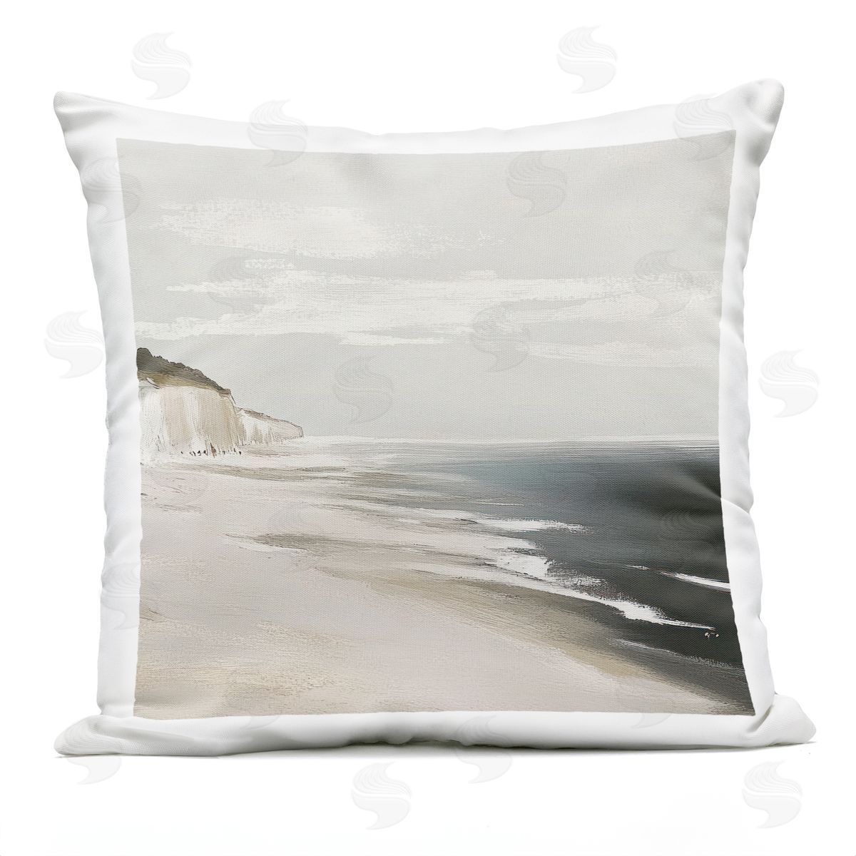Mona Grace Soft Sands in Neutrals Plush Polyester Art Print Pillow