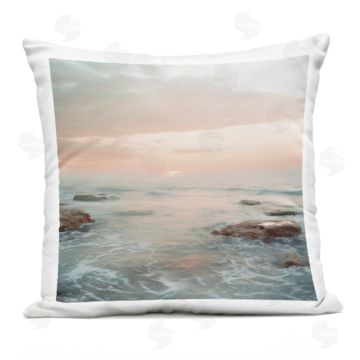 Lazar Studio Seabreeze Sunset Melodies Plush Polyester Art Print Pillow