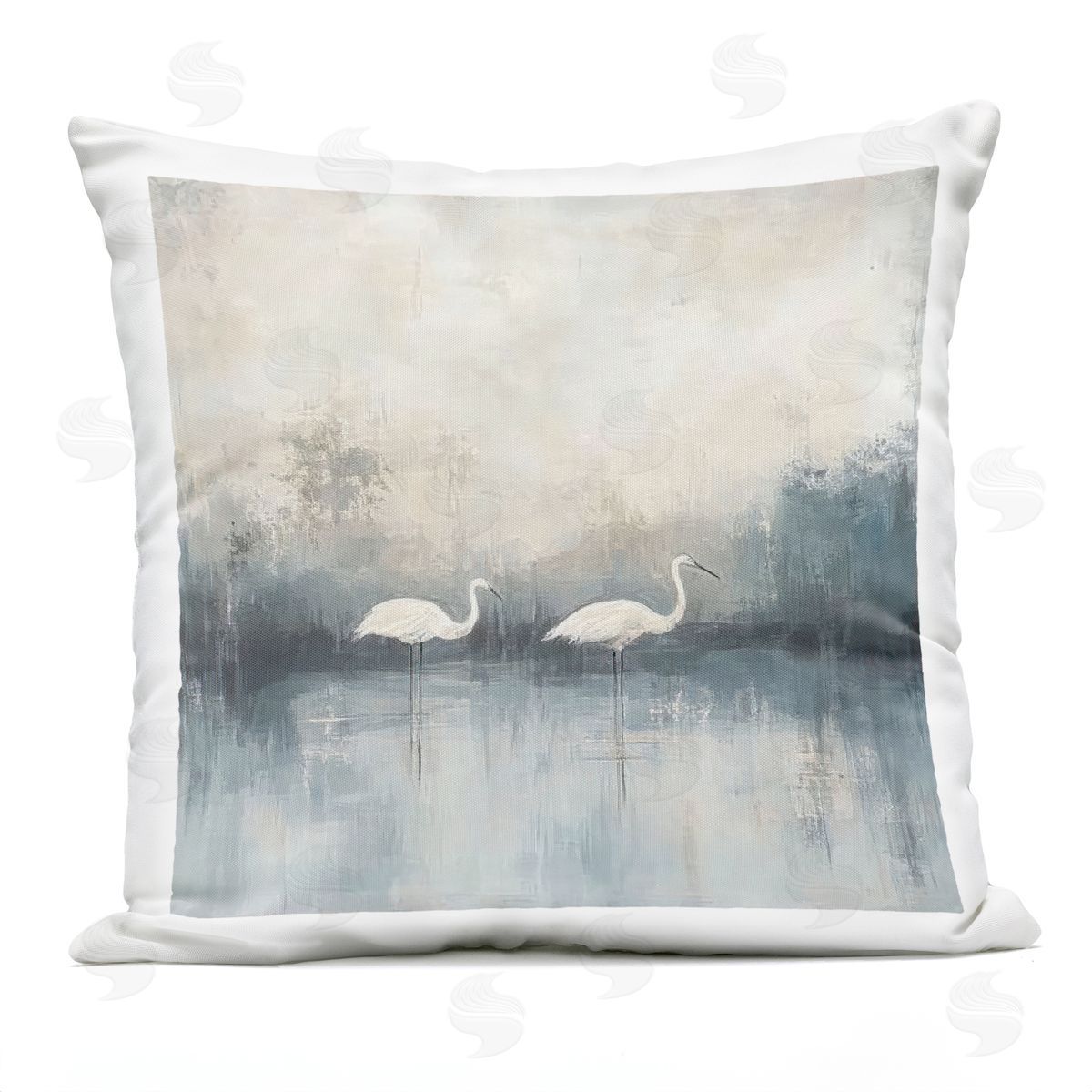 Mona Grace Still Waters Soft Wings Plush Polyester Art Print Pillow