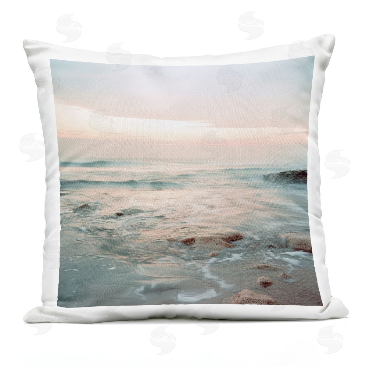 Lazar Studio Seabreeze Melodies Beach Plush Polyester Art Print Pillow