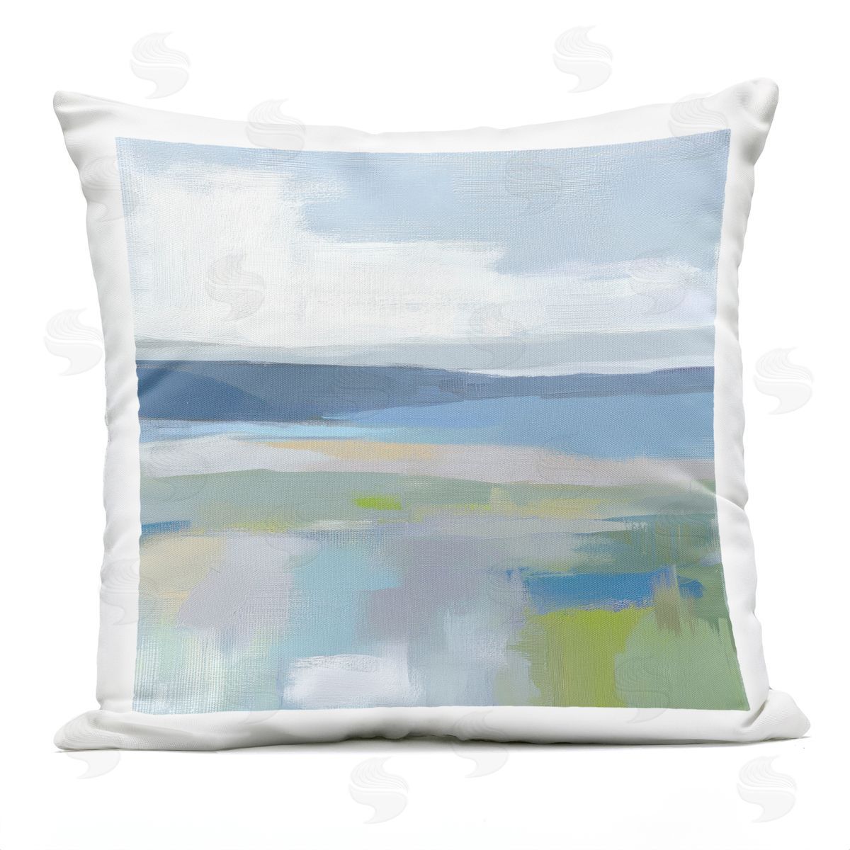 Mona Grace Quiet Cove Impression Plush Polyester Art Print Pillow
