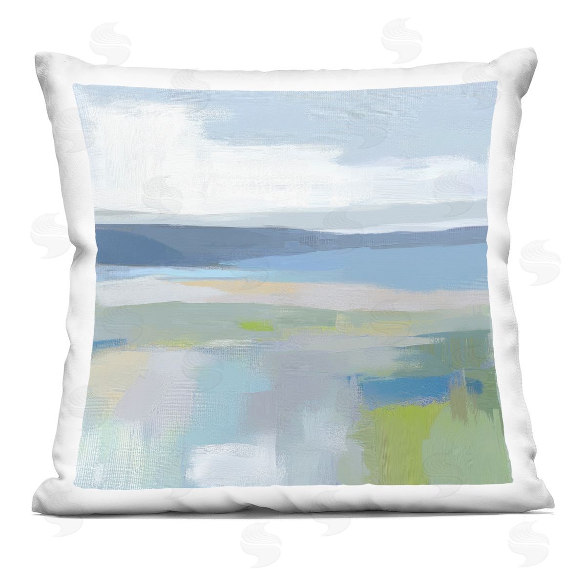 Mona Grace Quiet Cove Impression Plush Polyester Art Print Pillow