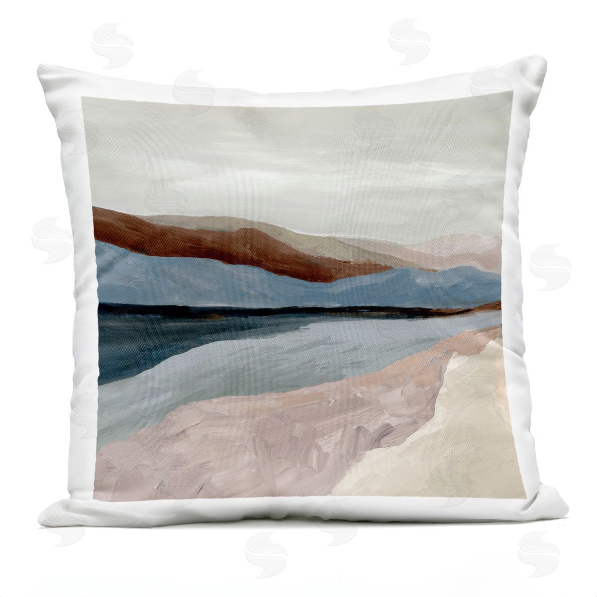 Jacob Q Endless West Landscape Plush Polyester Art Print Pillow
