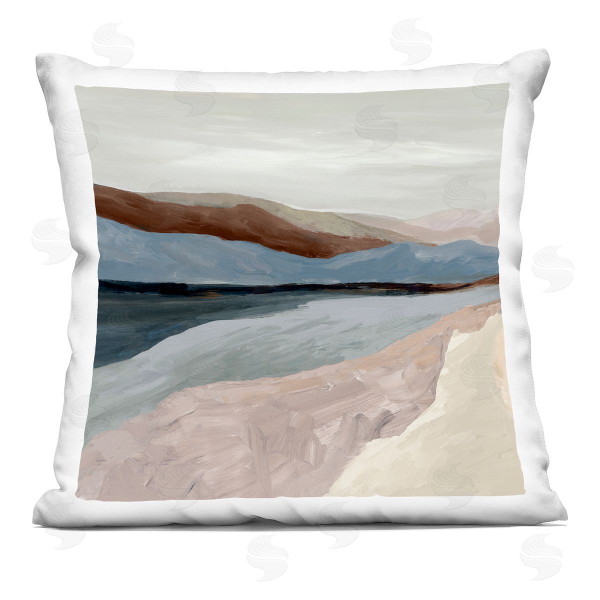 Jacob Q Endless West Landscape Plush Polyester Art Print Pillow