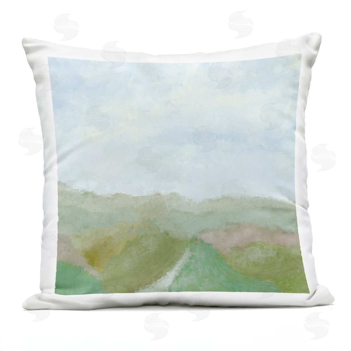 J:L Design Love Is My Valley Plush Polyester Art Print Pillow
