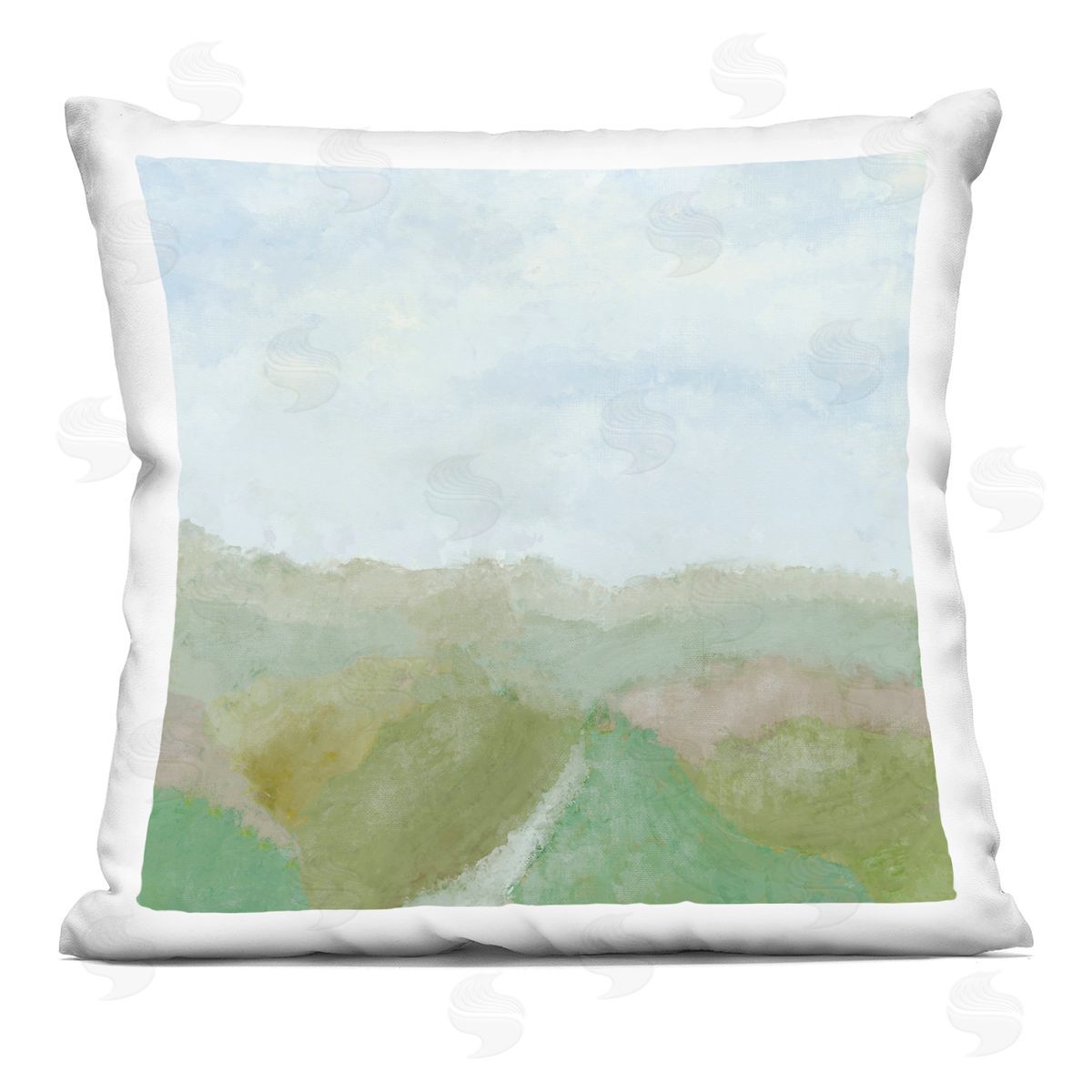 J:L Design Love Is My Valley Plush Polyester Art Print Pillow