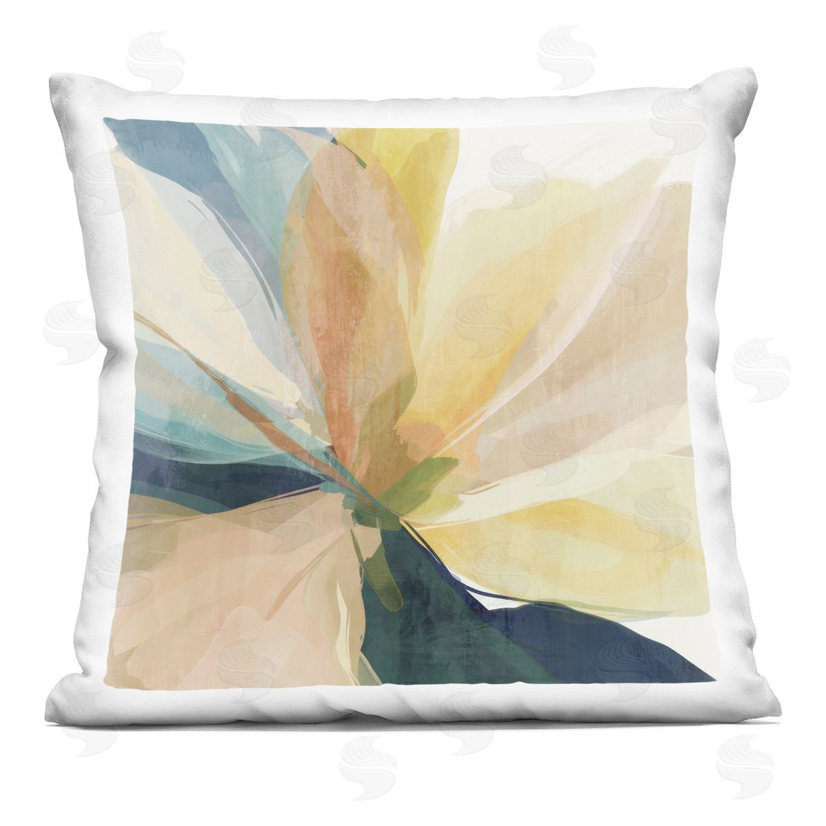 Irena Orlov Contemporary Sunshine Floral Plush Polyester Art Print Pillow