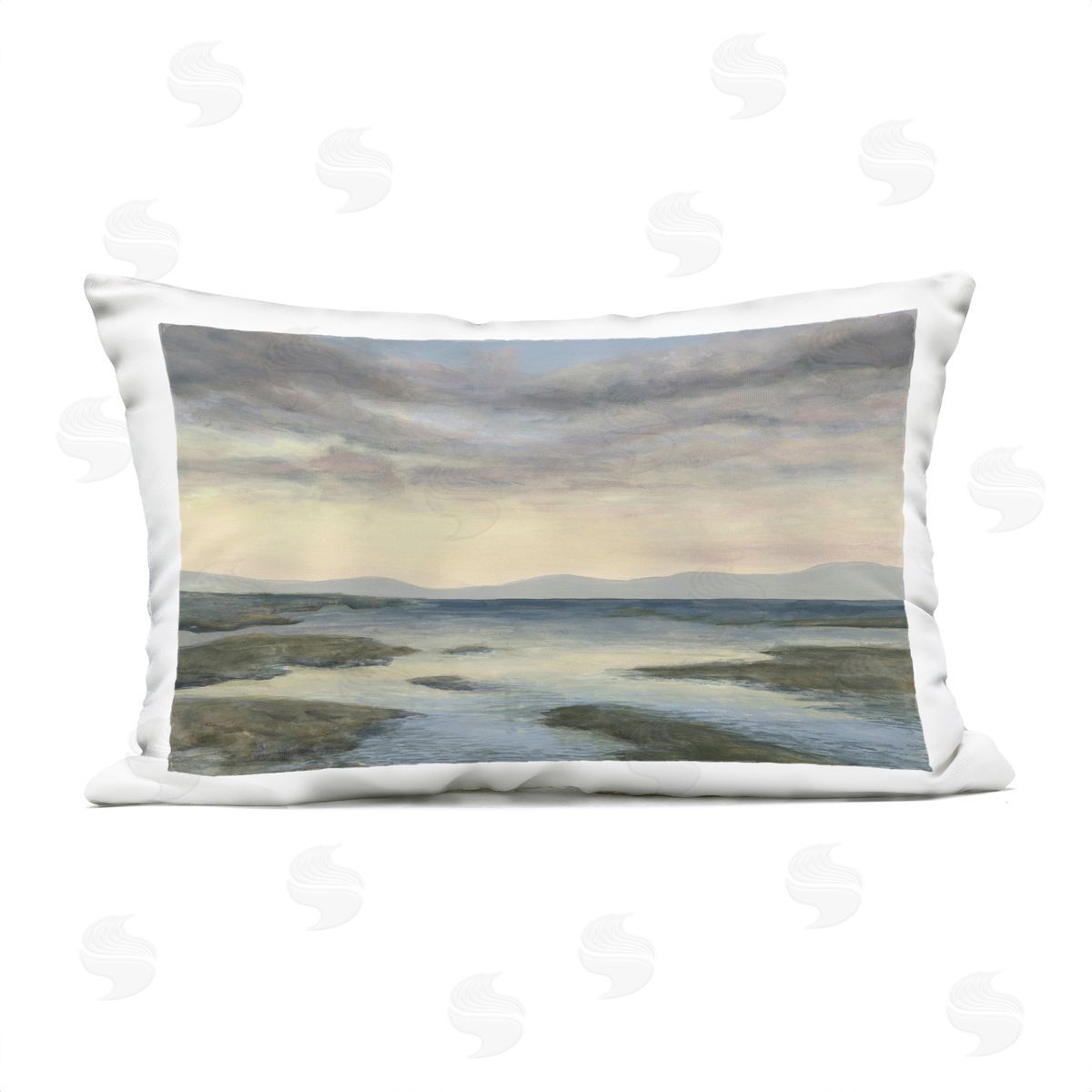 Michael Willett Sea Expanse View Plush Polyester Art Print Pillow