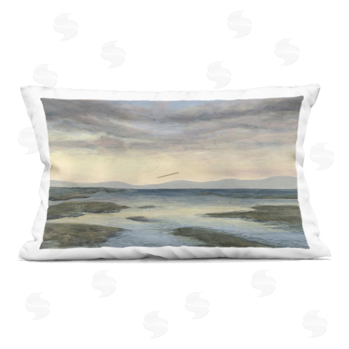 Michael Willett Sea Expanse View Plush Polyester Art Print Pillow