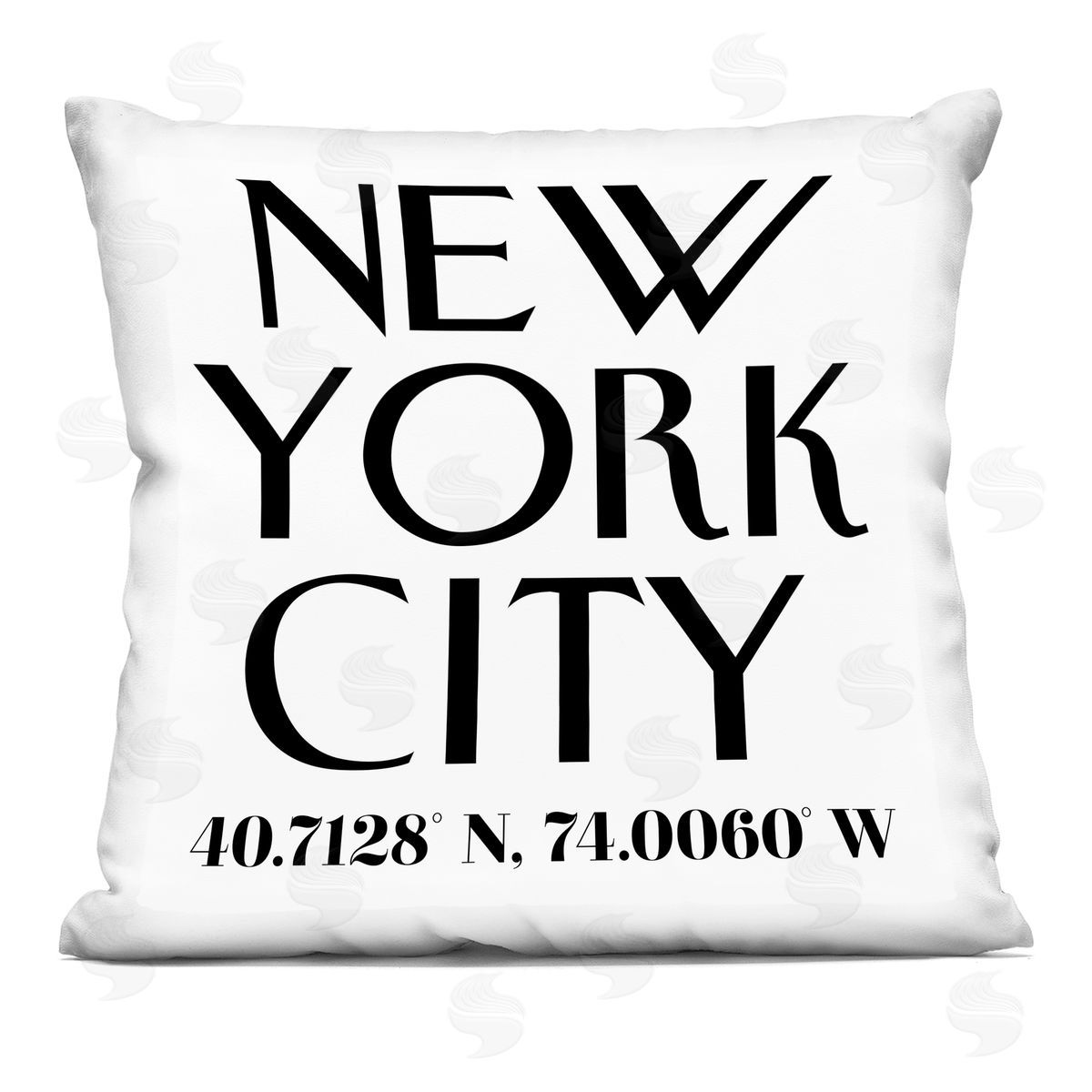 Annabelle Hall Urban NYC Coordinates Plush Polyester Art Print Pillow