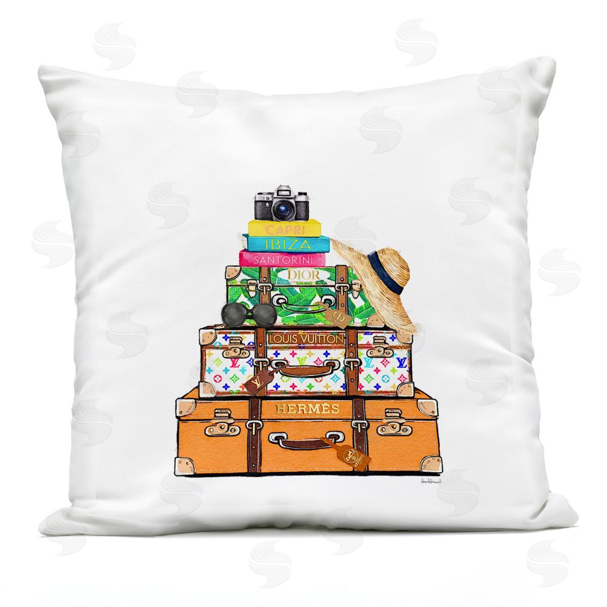 Amanda Greenwood Bright Glam Travel Cases Plush Polyester Art Print Pillow