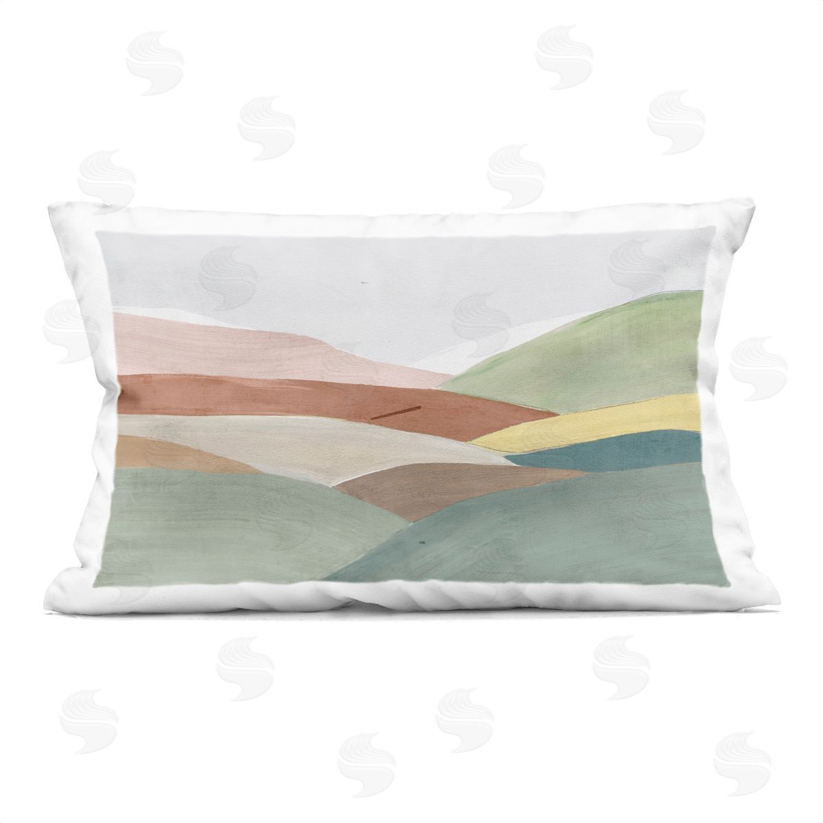 Ian C. Subtle Rolling Hills Plush Polyester Art Print Pillow