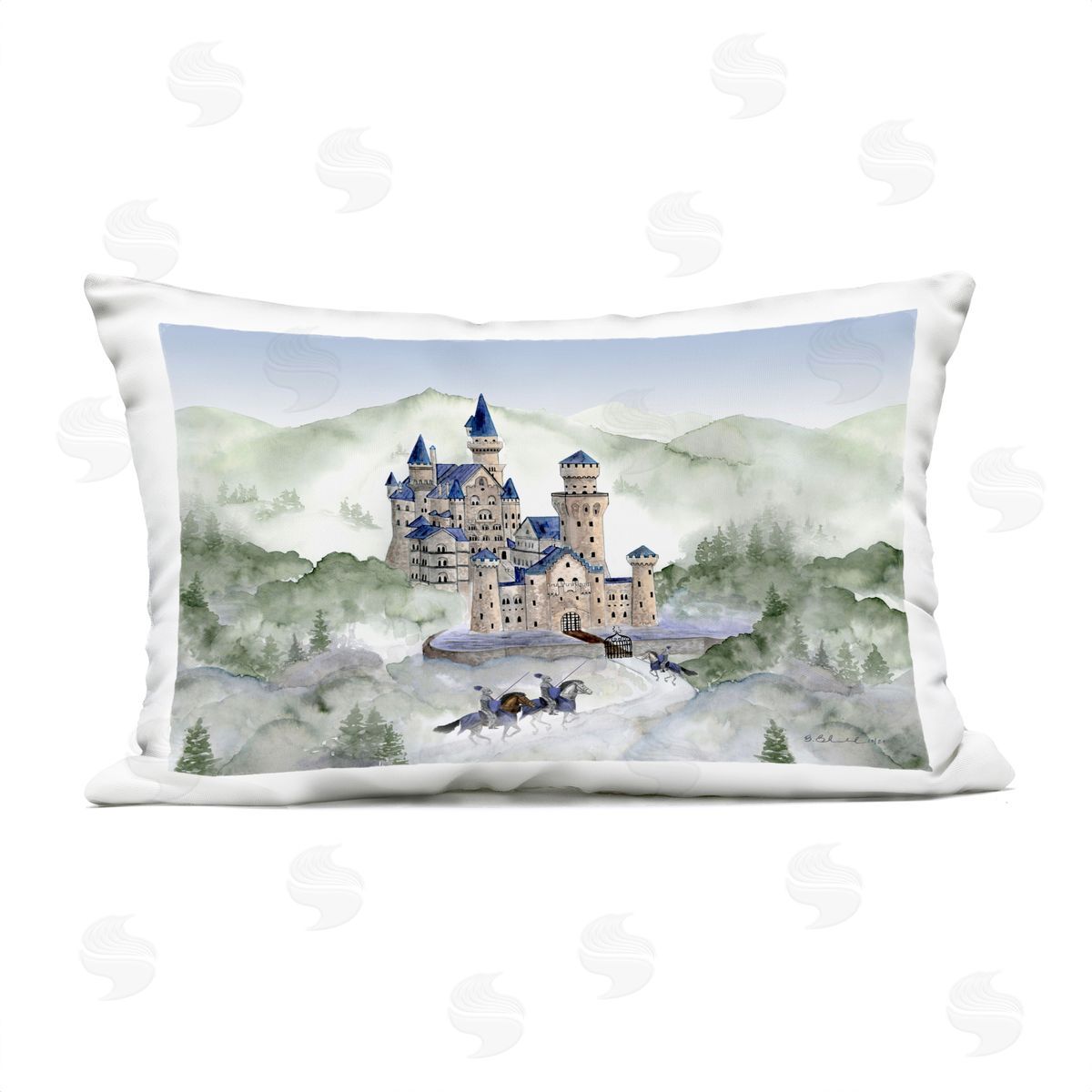 Brett Blumenthal Knights In Shining Armor Plush Polyester Art Print Pillow