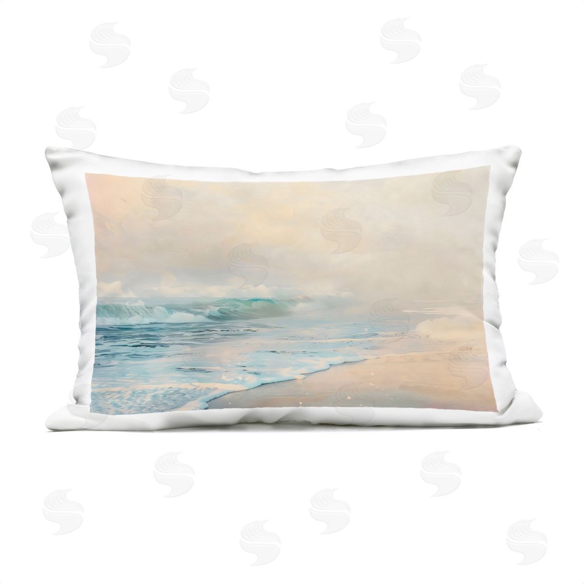 Creative Studio Pale Beach Fading Neutrals Outdoor Printed Pillow