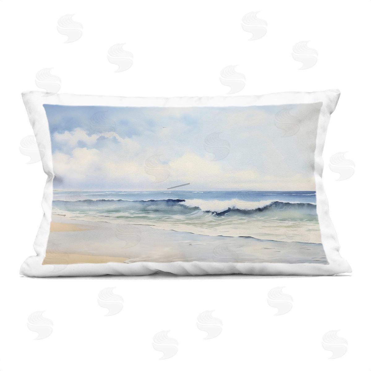 Creative Studio Watercolor Beach Serenity Indoor Printed Pillow