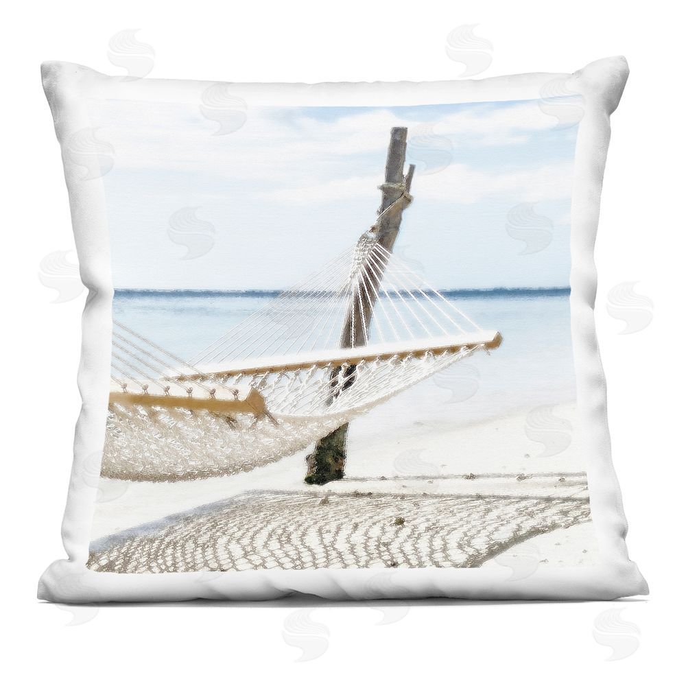 Noah Bay Beachside Hammock Coast Indoor Printed Pillow Art