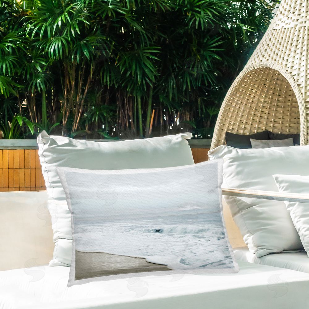 Natalie Carpentieri Morning Bliss Beach Scene Outdoor Rectangular Pillow on Patio