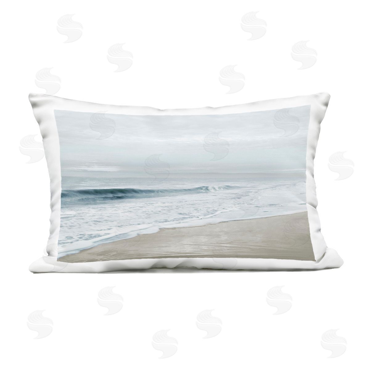 Natalie Carpentieri Morning Bliss Beach Coast Outdoor Printed Pillow