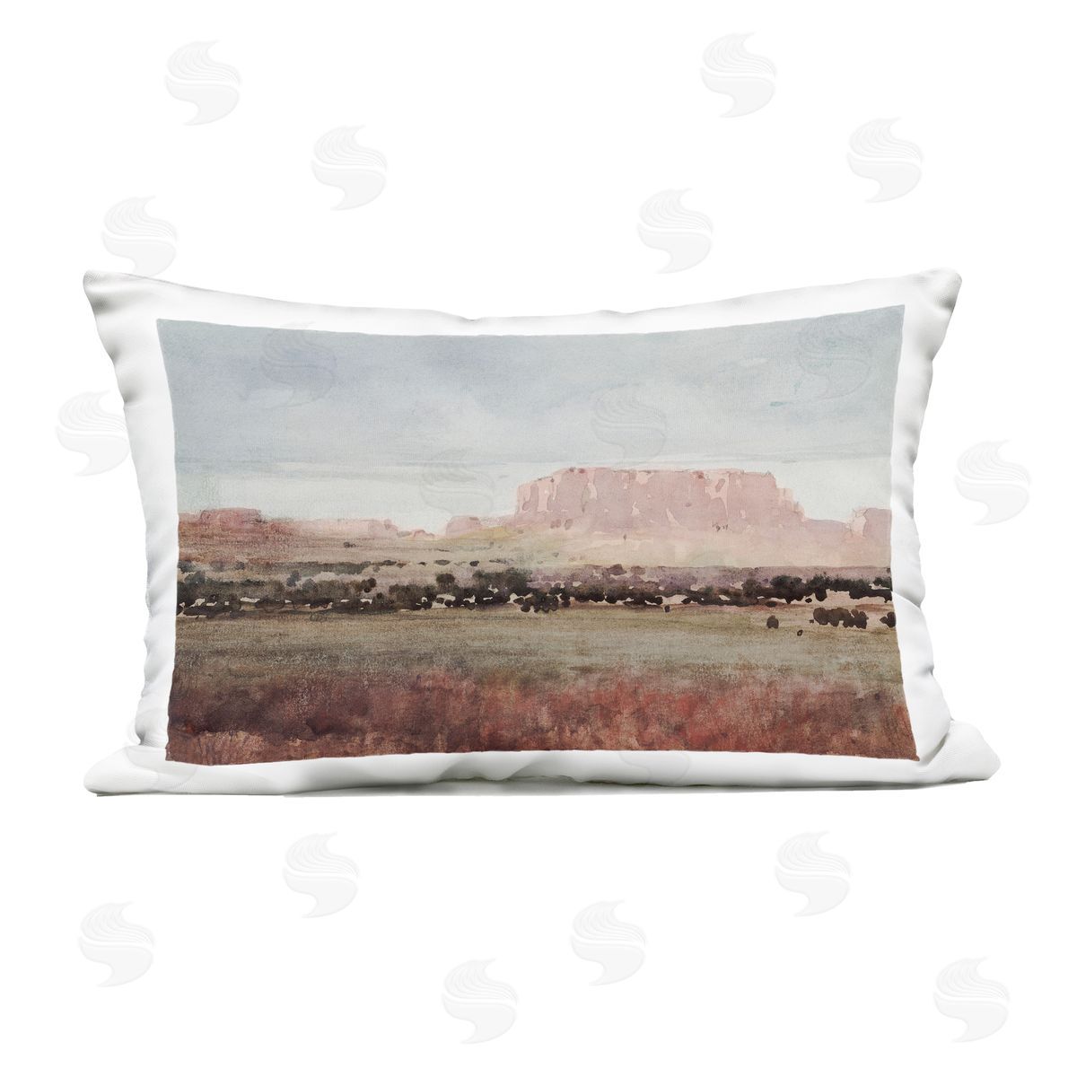 Corinne Haig Earthy Canyon Mesa Outdoor Printed Throw Pillow