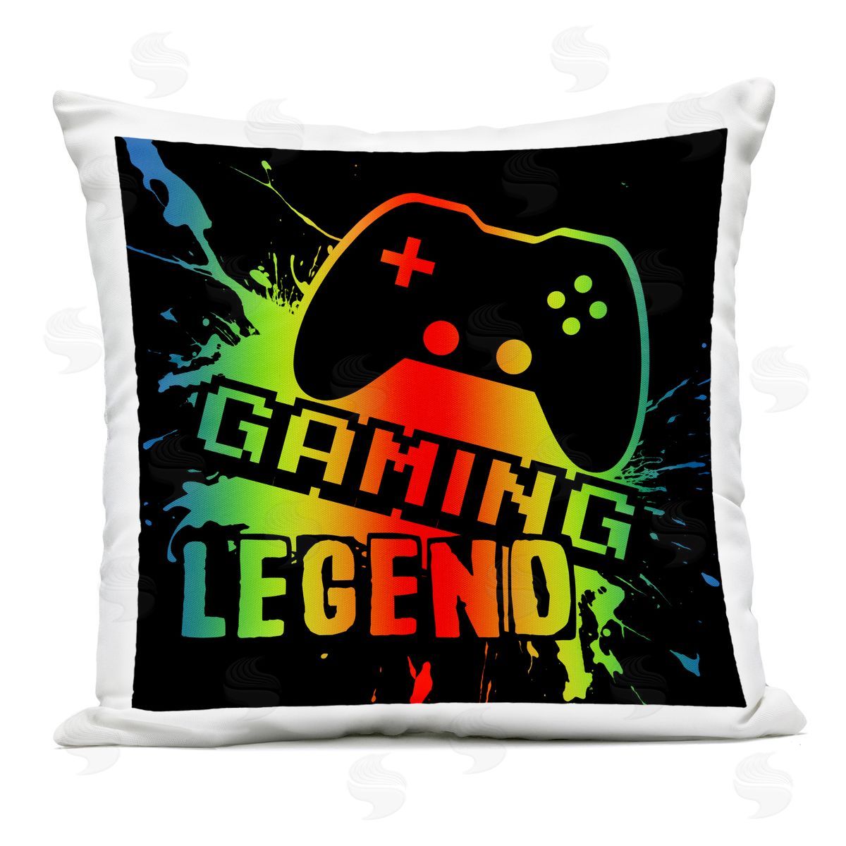 Marcus Prime Gradient Gaming Legend Outdoor Printed Throw Pillow