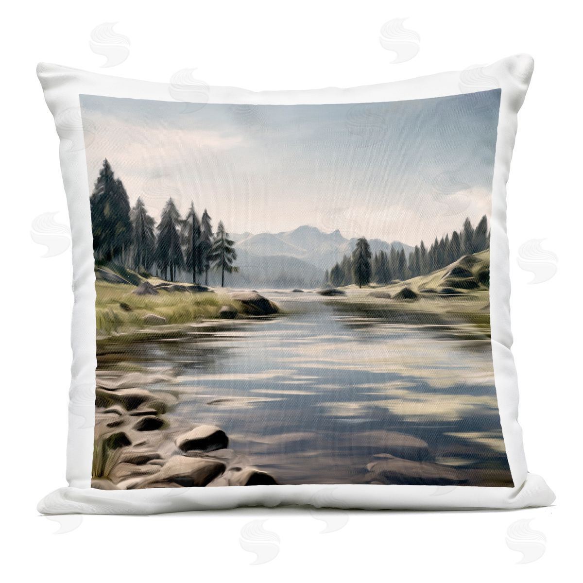 Kim Allen My Hideaway Pond Ripples Outdoor Square Printed Throw Pillow
