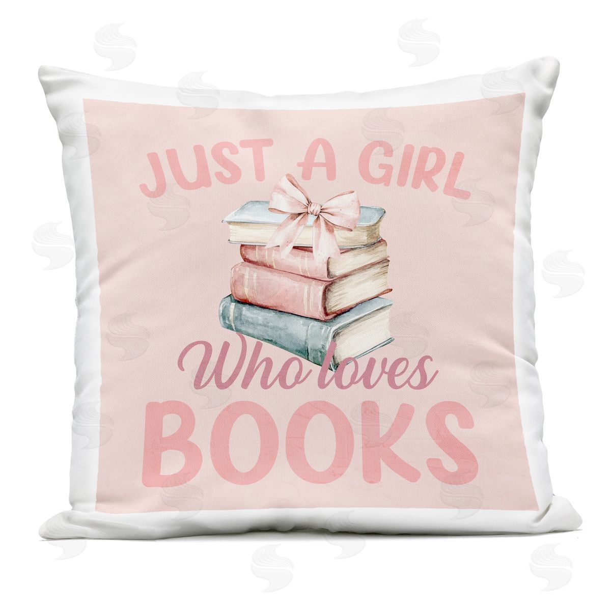 Kim Allen Reader Girl Who Loves Books Outdoor Square Printed Throw Pillow