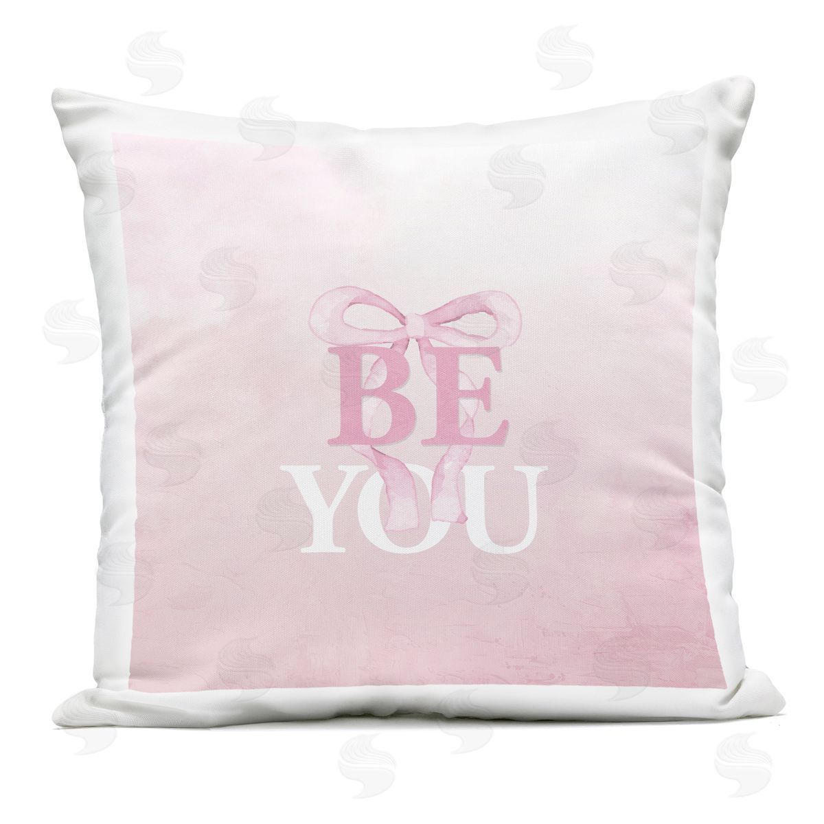Kim Allen Feminine Be You Pastel Outdoor Square Printed Throw Pillow