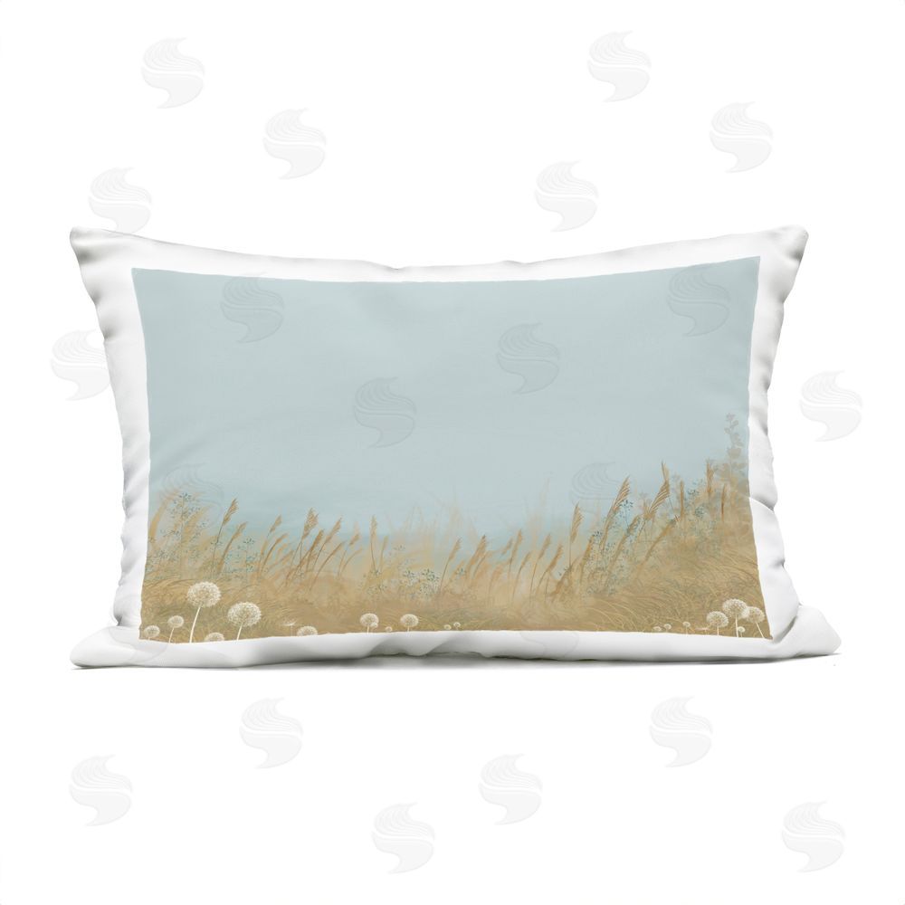 Renel Peters Misty Meadows Blowing in Wind Outdoor Rectugular Printed Throw Pillow