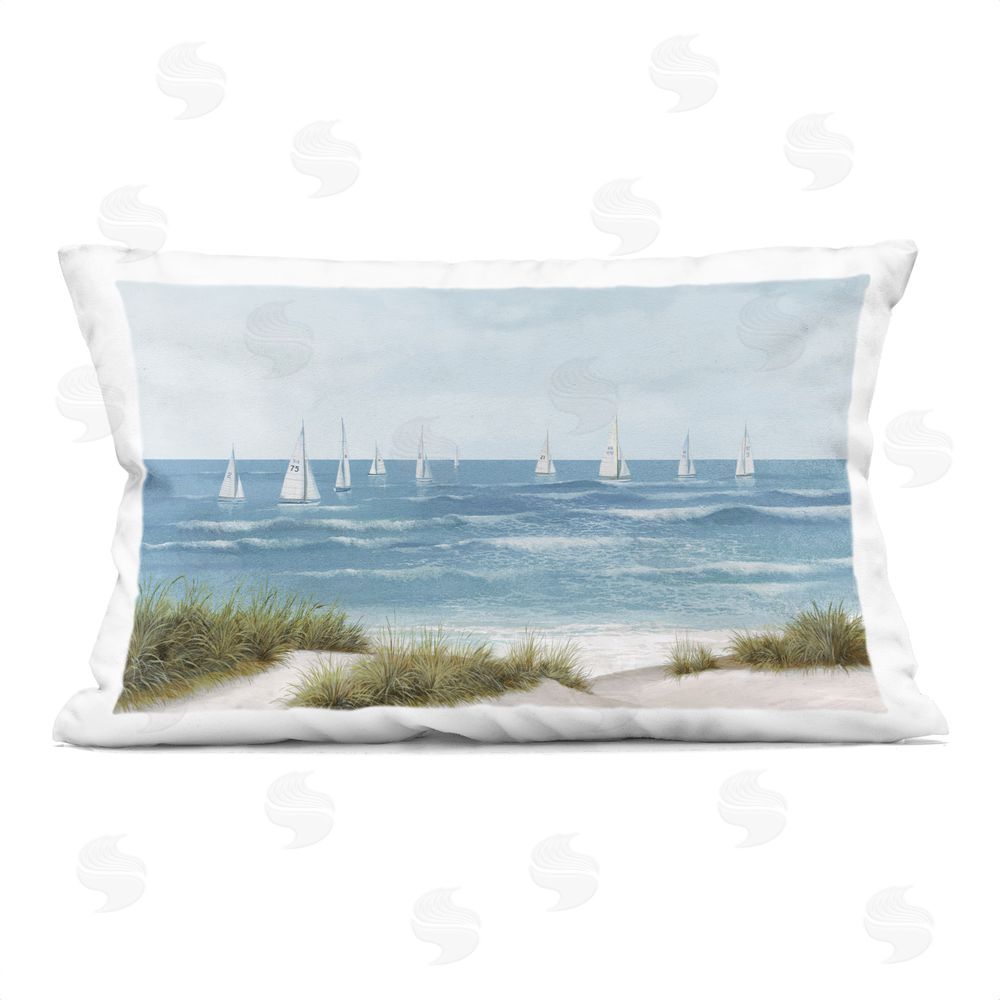 Lorenzo Collective Sail Away Boat Regatta Rectugular Printed Throw Pillow