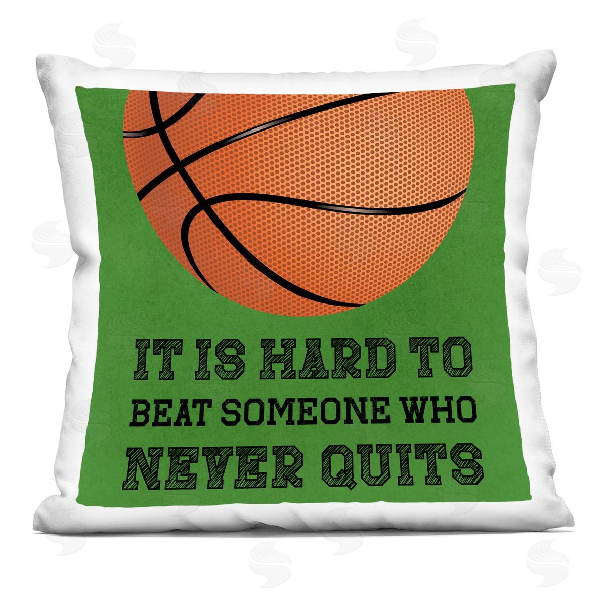 Marcus Prime Someone Who Never Quits Square Printed Throw Pillow