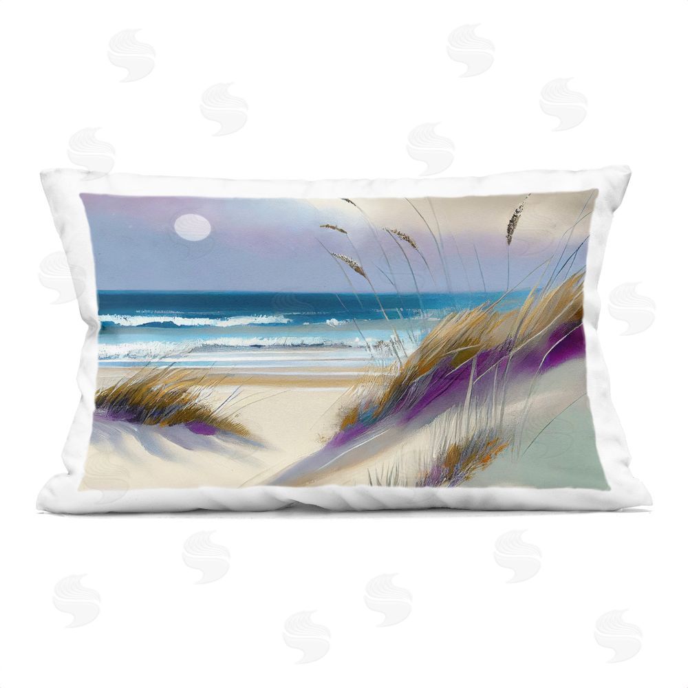 Sasha Beach Dunes Serenity Rectugular Printed Throw Pillow