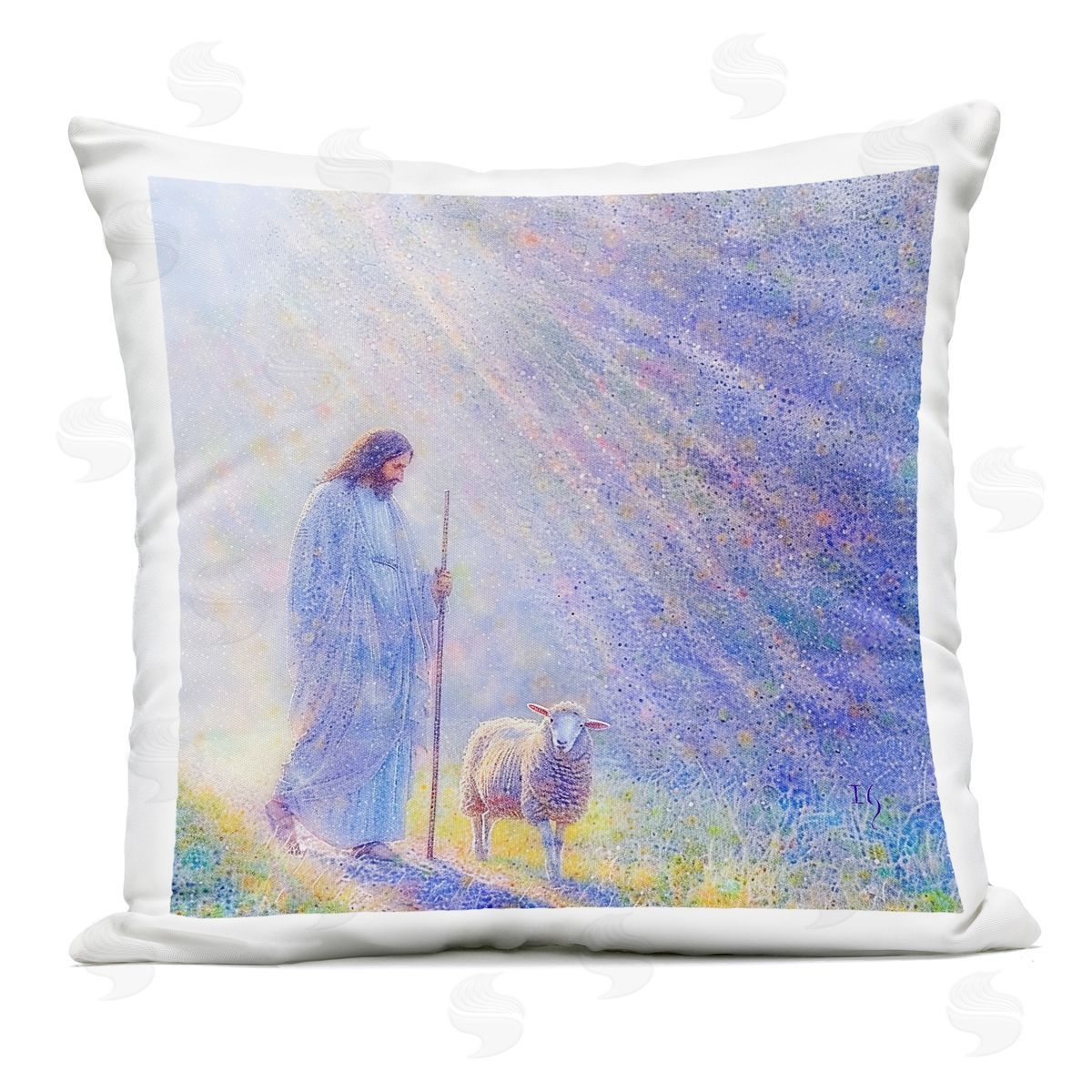 Ivan Guaderrama Guiding Light Shepherd Outdoor Square Printed Throw Pillow